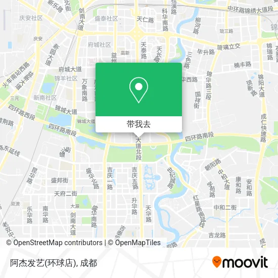 阿杰发艺(环球店)地图