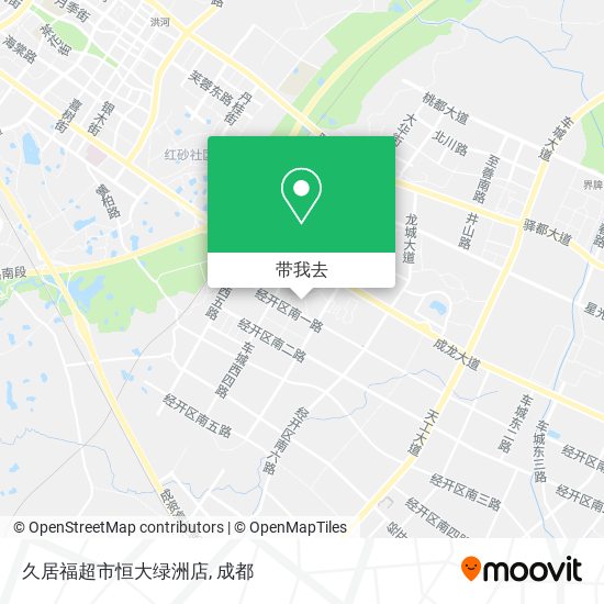 久居福超市恒大绿洲店地图