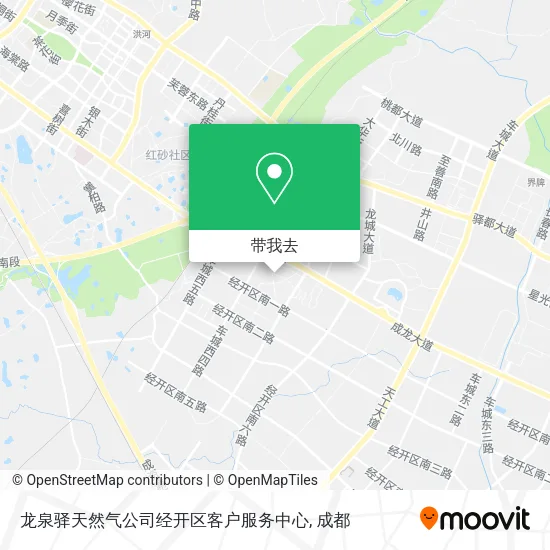 龙泉驿天然气公司经开区客户服务中心地图
