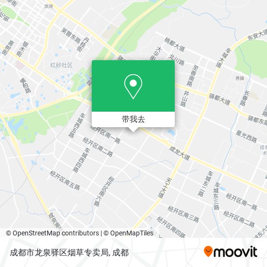 成都市龙泉驿区烟草专卖局地图