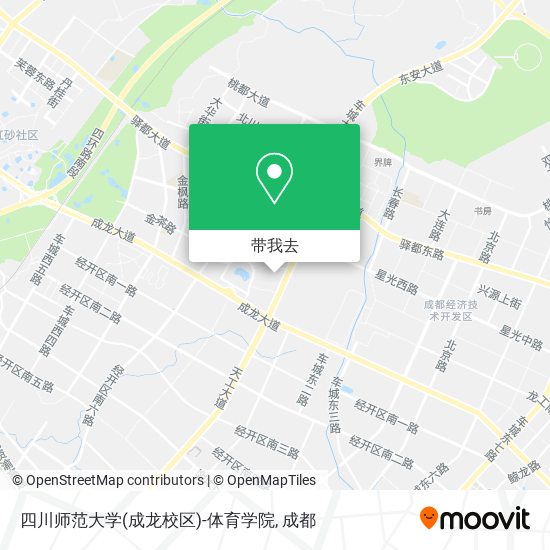 四川师范大学(成龙校区)-体育学院地图