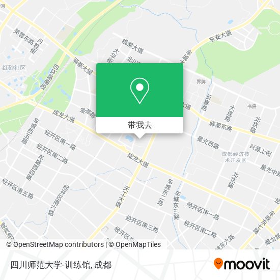 四川师范大学-训练馆地图