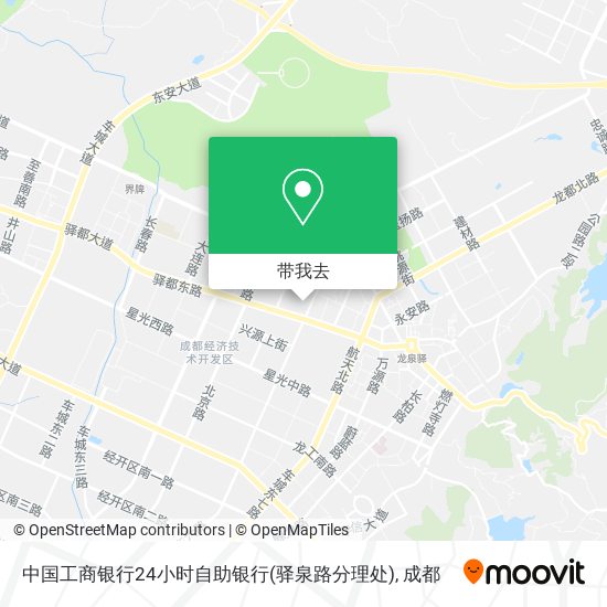 中国工商银行24小时自助银行(驿泉路分理处)地图