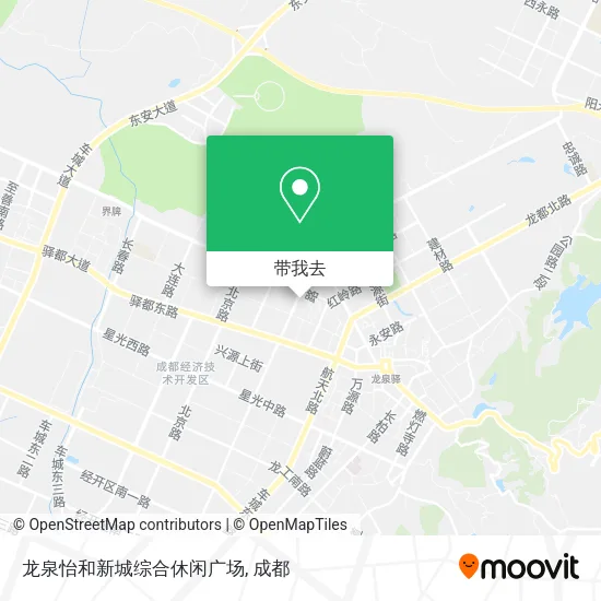 龙泉怡和新城综合休闲广场地图