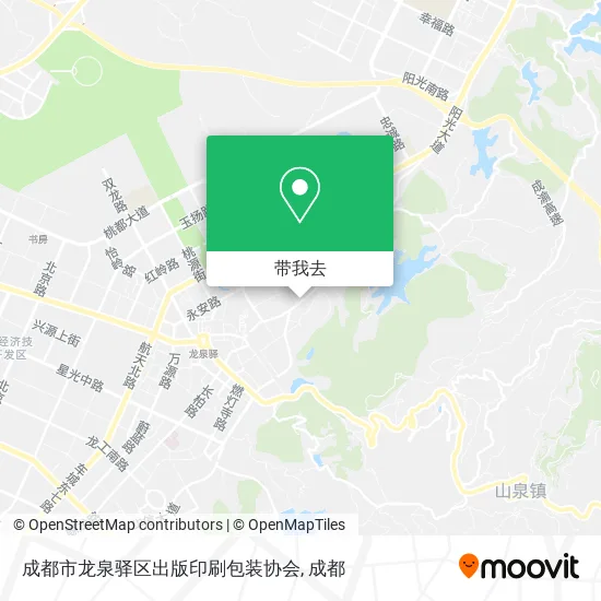 成都市龙泉驿区出版印刷包装协会地图