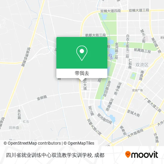 四川省就业训练中心双流教学实训学校地图