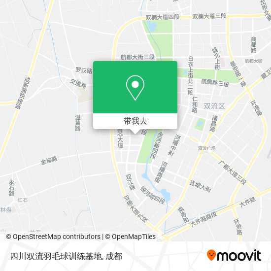 四川双流羽毛球训练基地地图