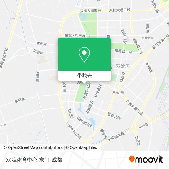 双流体育中心-东门地图