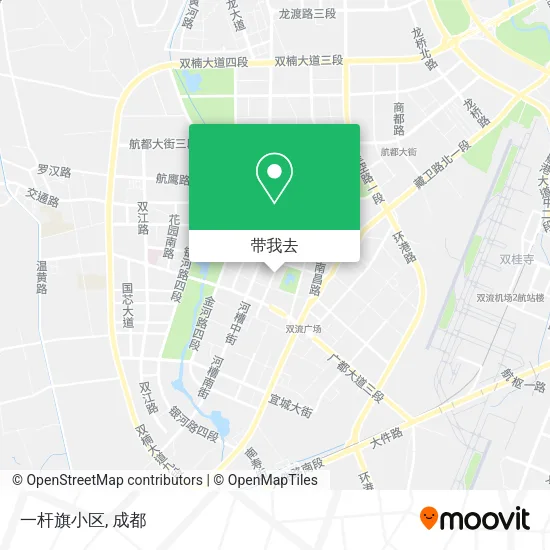 一杆旗小区地图