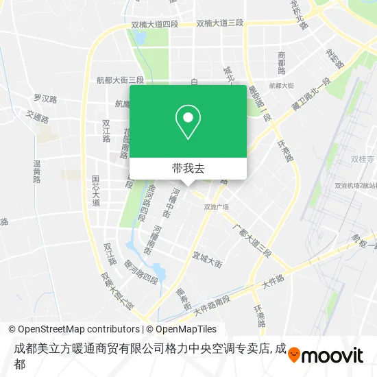 成都美立方暖通商贸有限公司格力中央空调专卖店地图