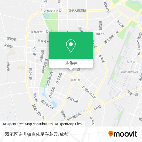 双流区东升镇白依星兴花园地图