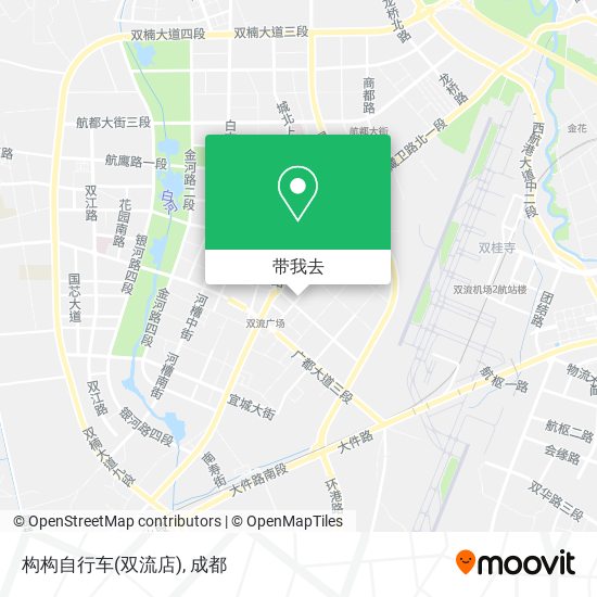 构构自行车(双流店)地图