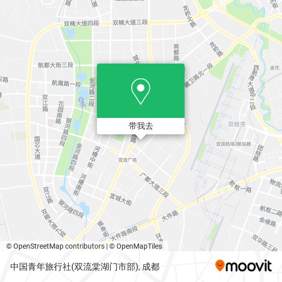 中国青年旅行社(双流棠湖门市部)地图