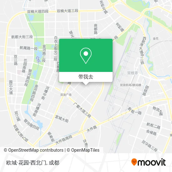 欧城·花园-西北门地图