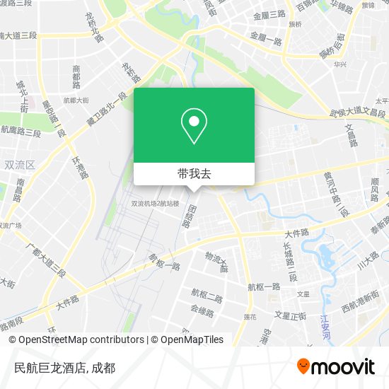 民航巨龙酒店地图