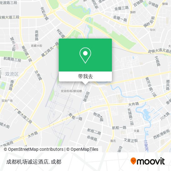 成都机场诚运酒店地图