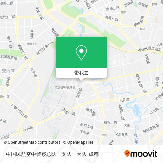 中国民航空中警察总队一支队一大队地图