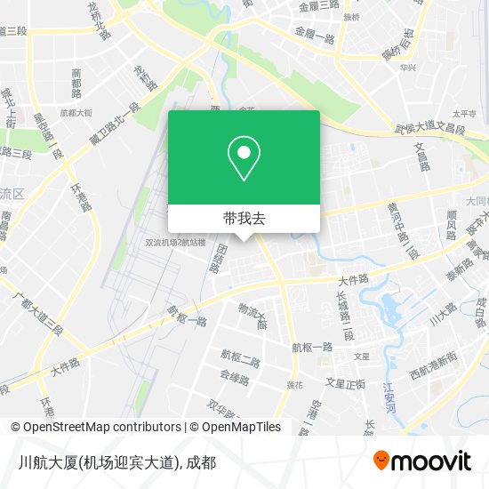 川航大厦(机场迎宾大道)地图