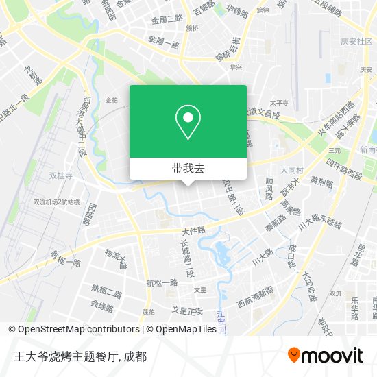 王大爷烧烤主题餐厅地图