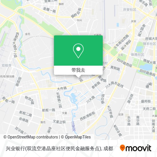 兴业银行(双流空港晶座社区便民金融服务点)地图