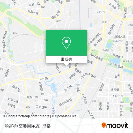 渝富桥(空港国际店)地图