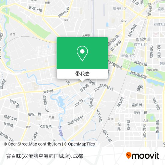 赛百味(双流航空港韩国城店)地图