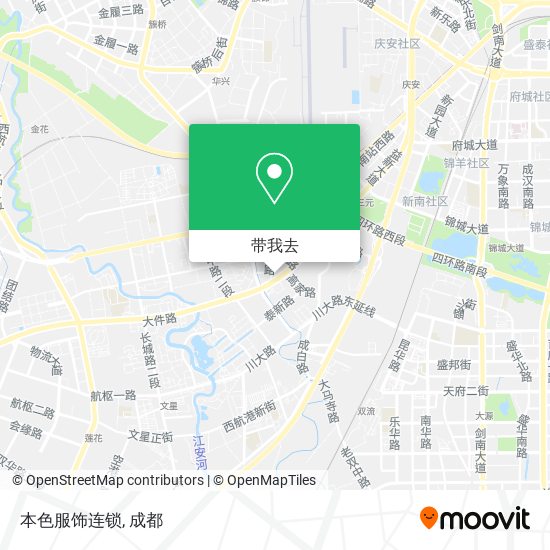 本色服饰连锁地图