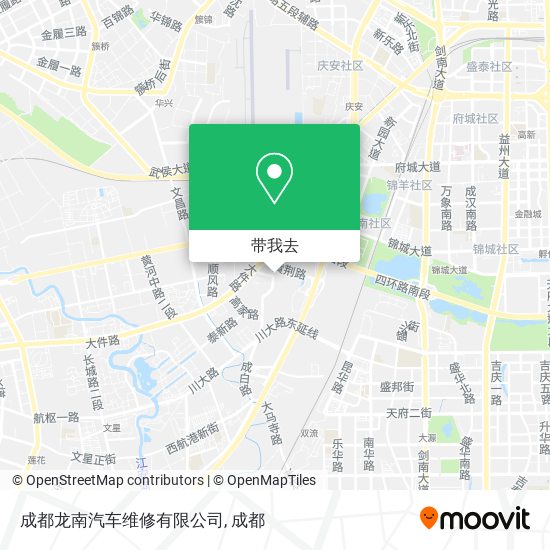 成都龙南汽车维修有限公司地图