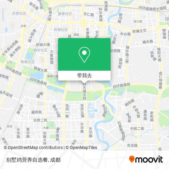 别墅鸡营养自选餐地图