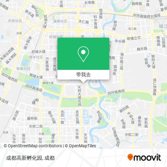 成都高新孵化园地图