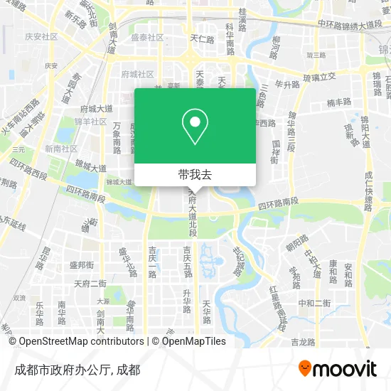 成都市政府办公厅地图