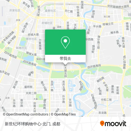 新世纪环球购物中心-北门地图
