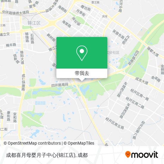 成都喜月母婴月子中心(锦江店)地图