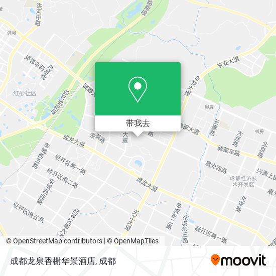 成都龙泉香榭华景酒店地图