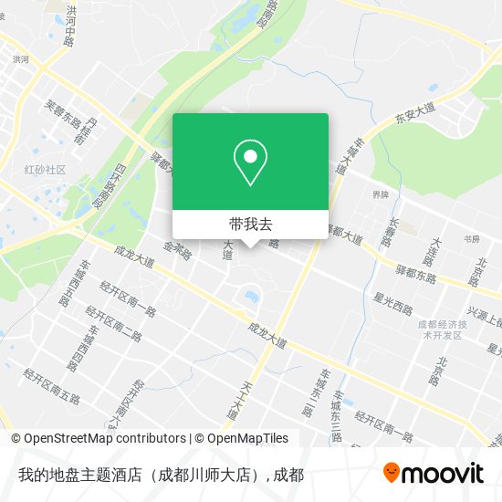 我的地盘主题酒店（成都川师大店）地图