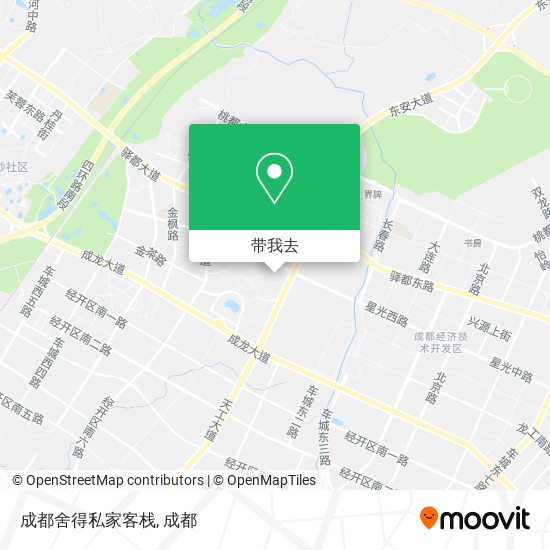 成都舍得私家客栈地图