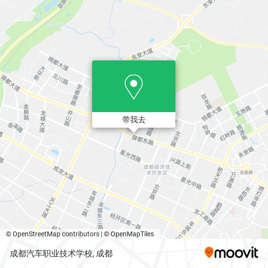 成都汽车职业技术学校地图