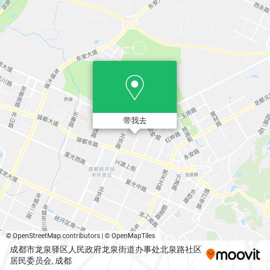 成都市龙泉驿区人民政府龙泉街道办事处北泉路社区居民委员会地图