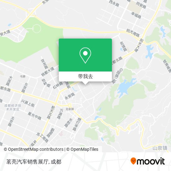 茗亮汽车销售展厅地图
