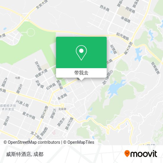 威斯特酒店地图