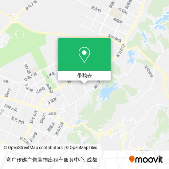 宽广传媒广告装饰出租车服务中心地图
