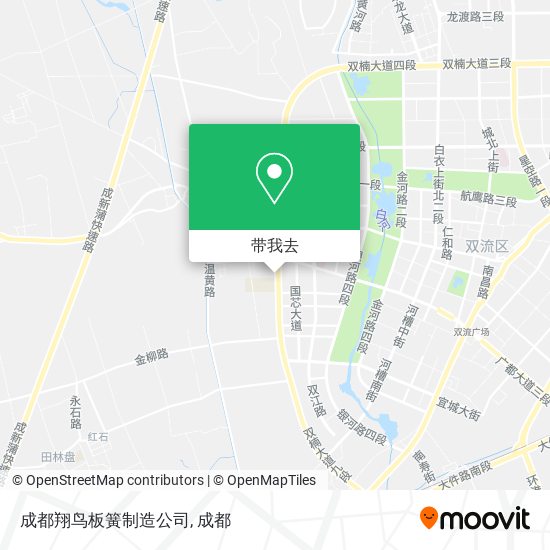 成都翔鸟板簧制造公司地图