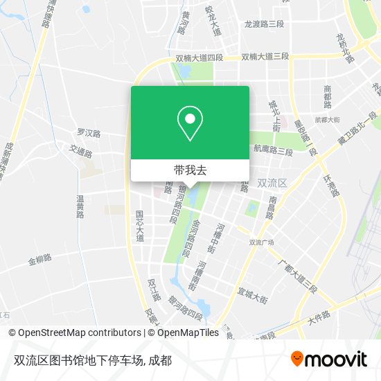 双流区图书馆地下停车场地图