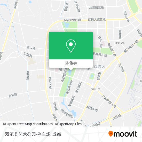 双流县艺术公园-停车场地图