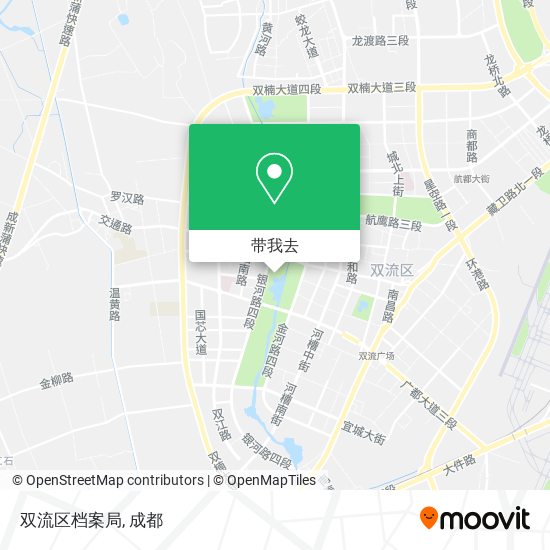 双流区档案局地图