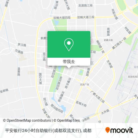 平安银行24小时自助银行(成都双流支行)地图