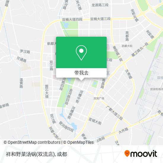 祥和野菜汤锅(双流店)地图