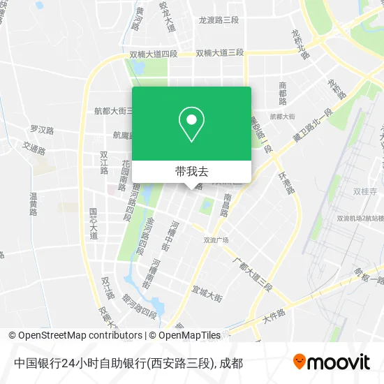 中国银行24小时自助银行(西安路三段)地图