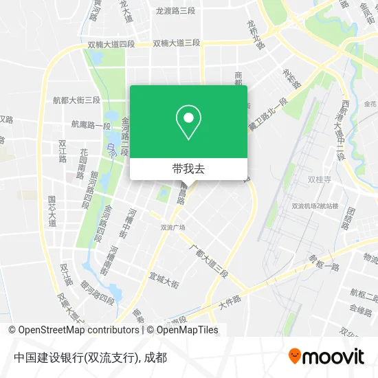 中国建设银行(双流支行)地图