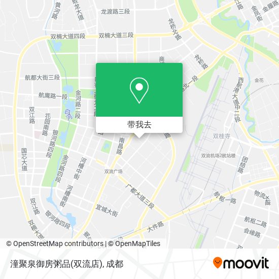 潼聚泉御房粥品(双流店)地图